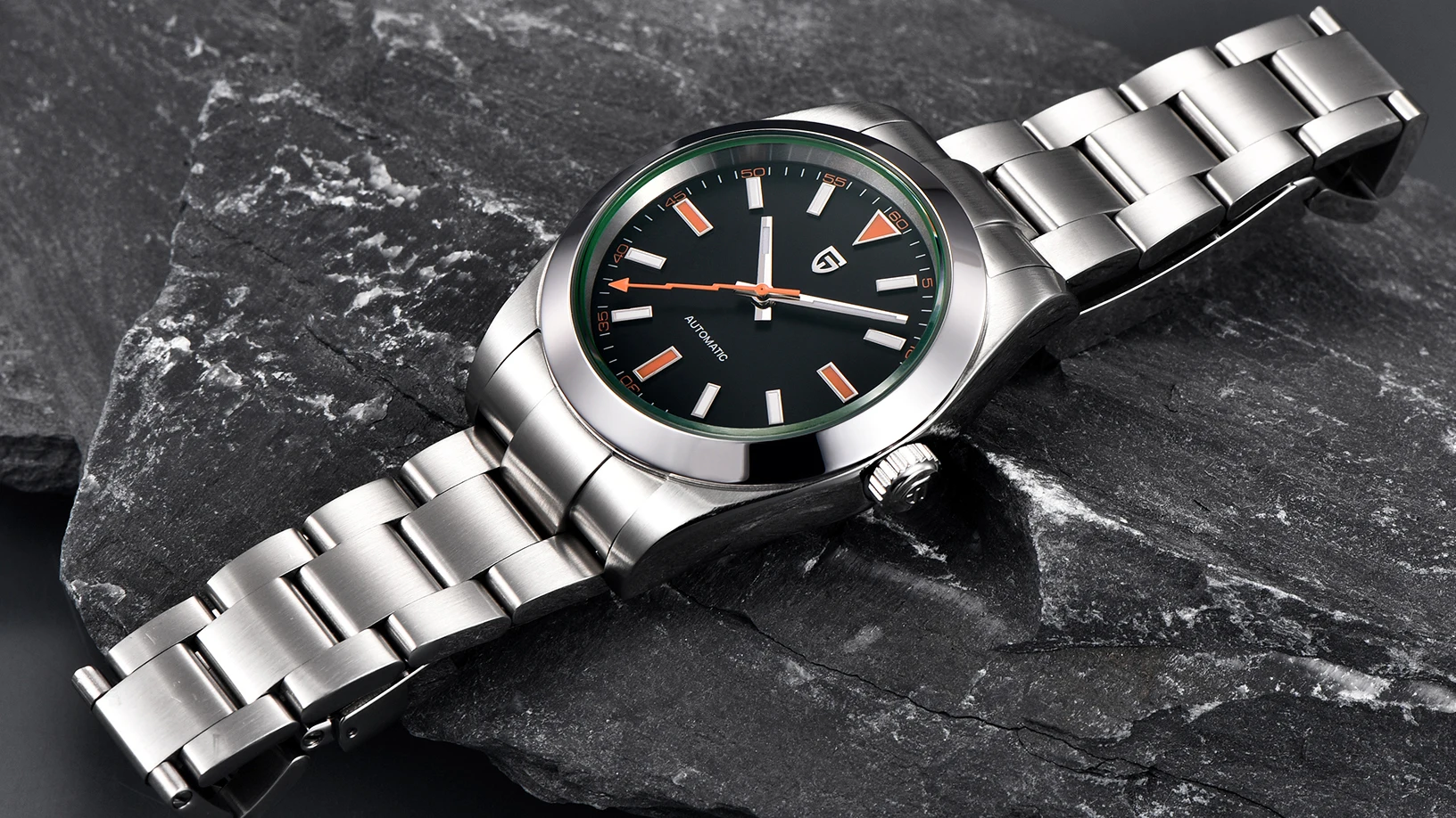 PAGANI DESIGN Men’s Watches Luxury Automatic Watch for Men Green Glass Mechanical Watches AR Sapphire crystal Wristwatch Men