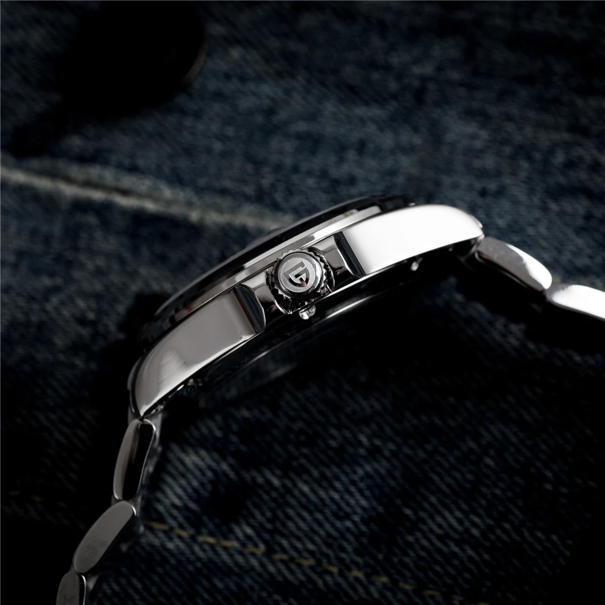 PAGANI DESIGN PD1762 Men’s Automatic Mechanical GMT Watch DG5833 Sapphire Crystal 10Bar Waterproof Stainless Steel Dual Time