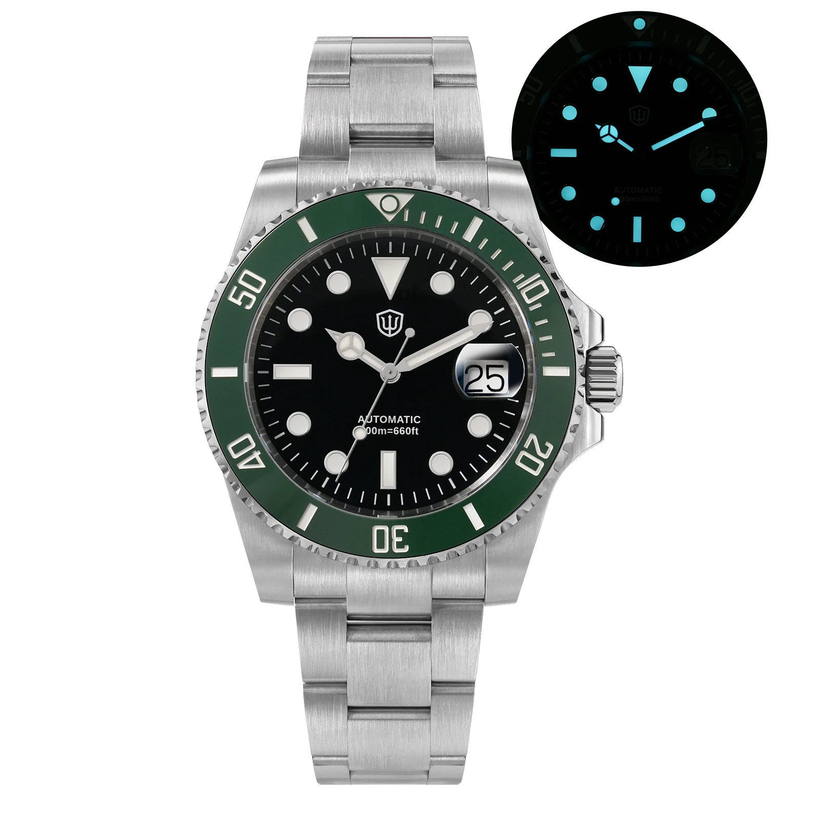 Watchdives WD5512B V2 Sub ST2130 Movt Slim Rehaut 11.8mm Including Glass Sapphire crystal Automatic Movement Men’s Watch