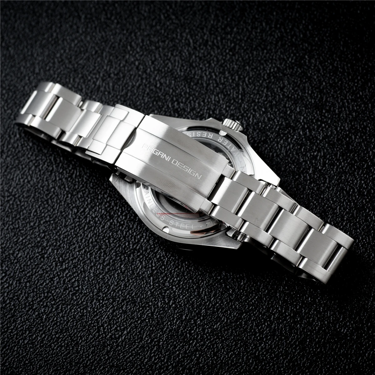 PAGANI DESIGN PD1762 Men’s Automatic Mechanical GMT Watch DG5833 Sapphire Crystal 10Bar Waterproof Stainless Steel Dual Time