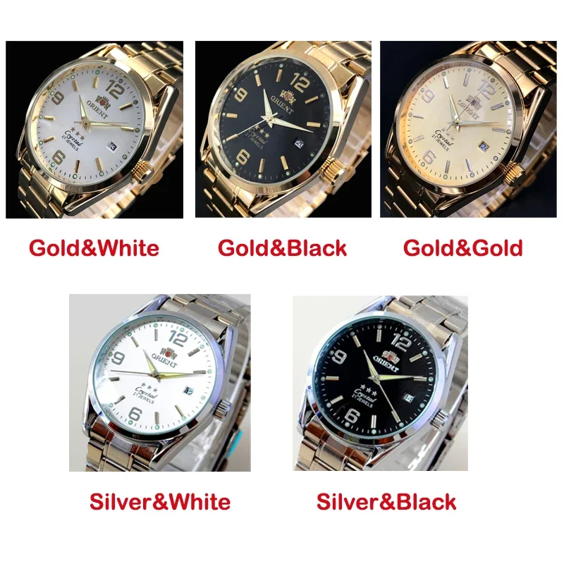 Orient Double Lion Classic Watch Series Men’s Watch Stainless Steel Band Luxury Multi-Function Automatic Mechanical Tourbillon