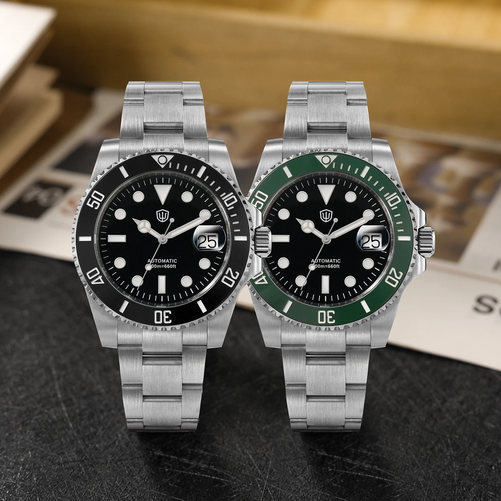 Watchdives WD5512B V2 Sub ST2130 Movt Slim Rehaut 11.8mm Including Glass Sapphire crystal Automatic Movement Men’s Watch
