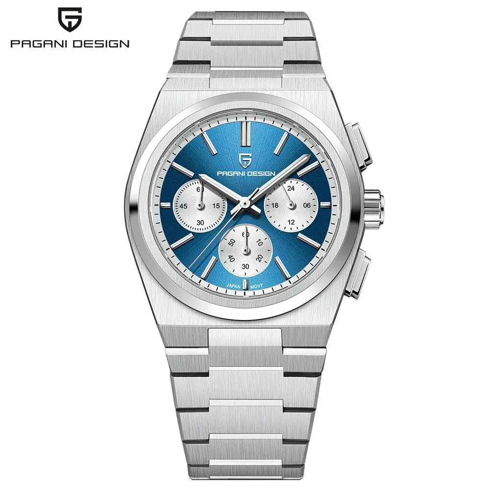 PAGANI DESIGN 2024 New Men Watches Quartz Business Watches VK63 Mens Clock Top Brand Luxury Watch Men Chronograph Watch for Men