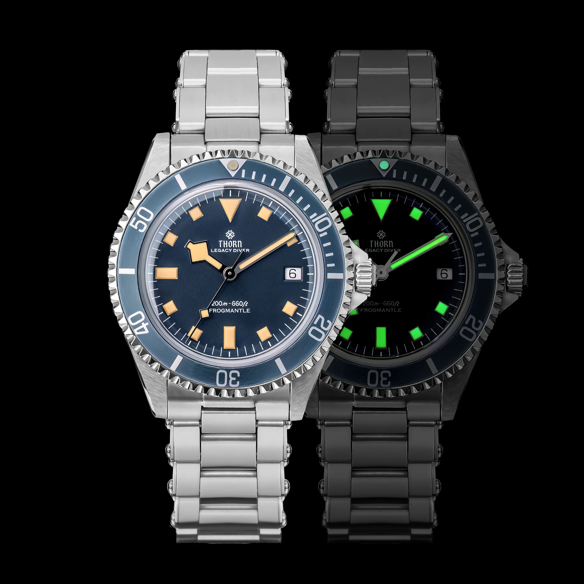 THORN T023 V2 Diver Watch Men PT5000 Automatic Watch 40Mm Mechanical Wristwatch Sapphire Waterproof 200M Vintage Luxury Watches