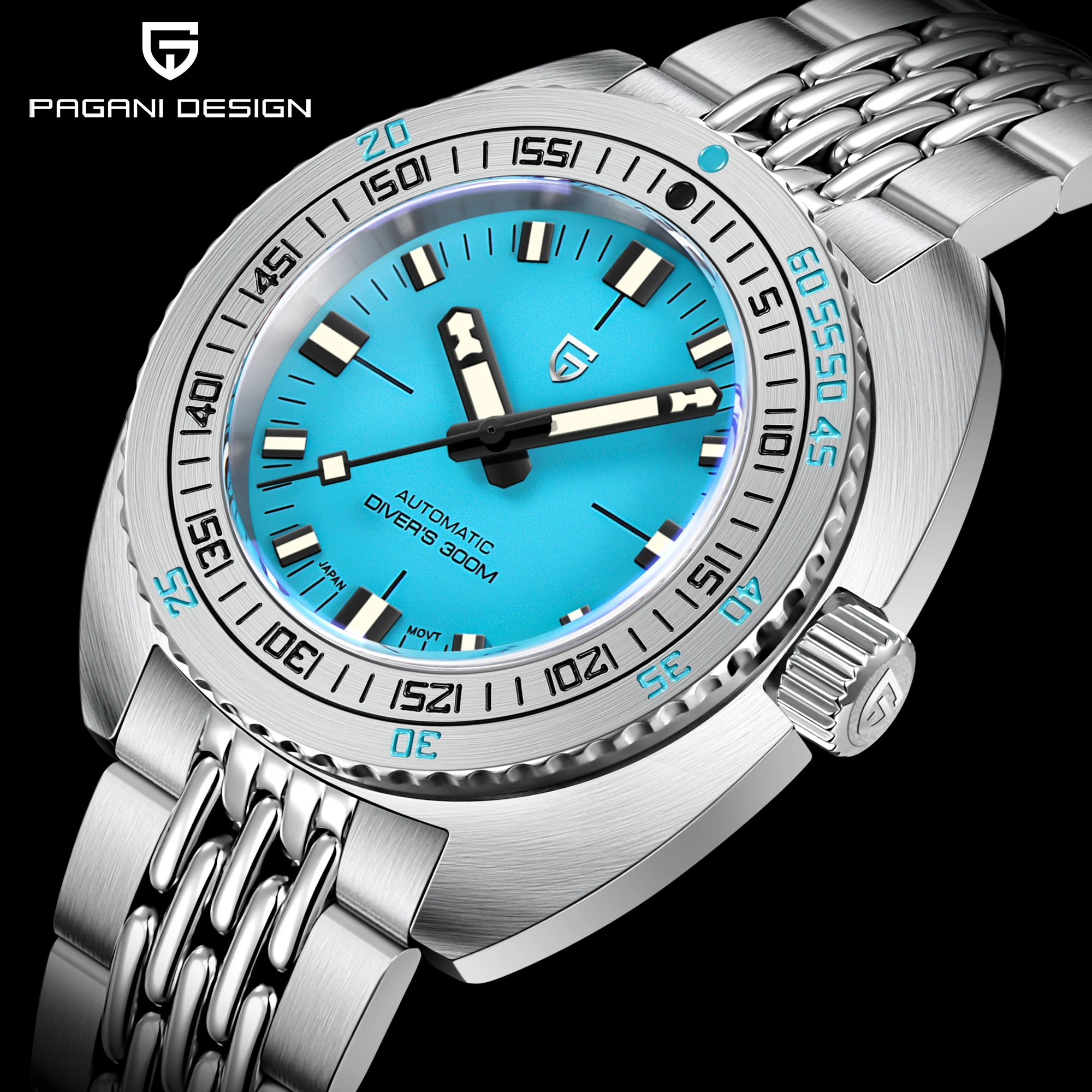 2026 Pagani Design Men’s Automatic Mechanical Watch NH38A Diving Watch Sapphire Stainless Steel Waterproof 300m Reloj Hombre New
