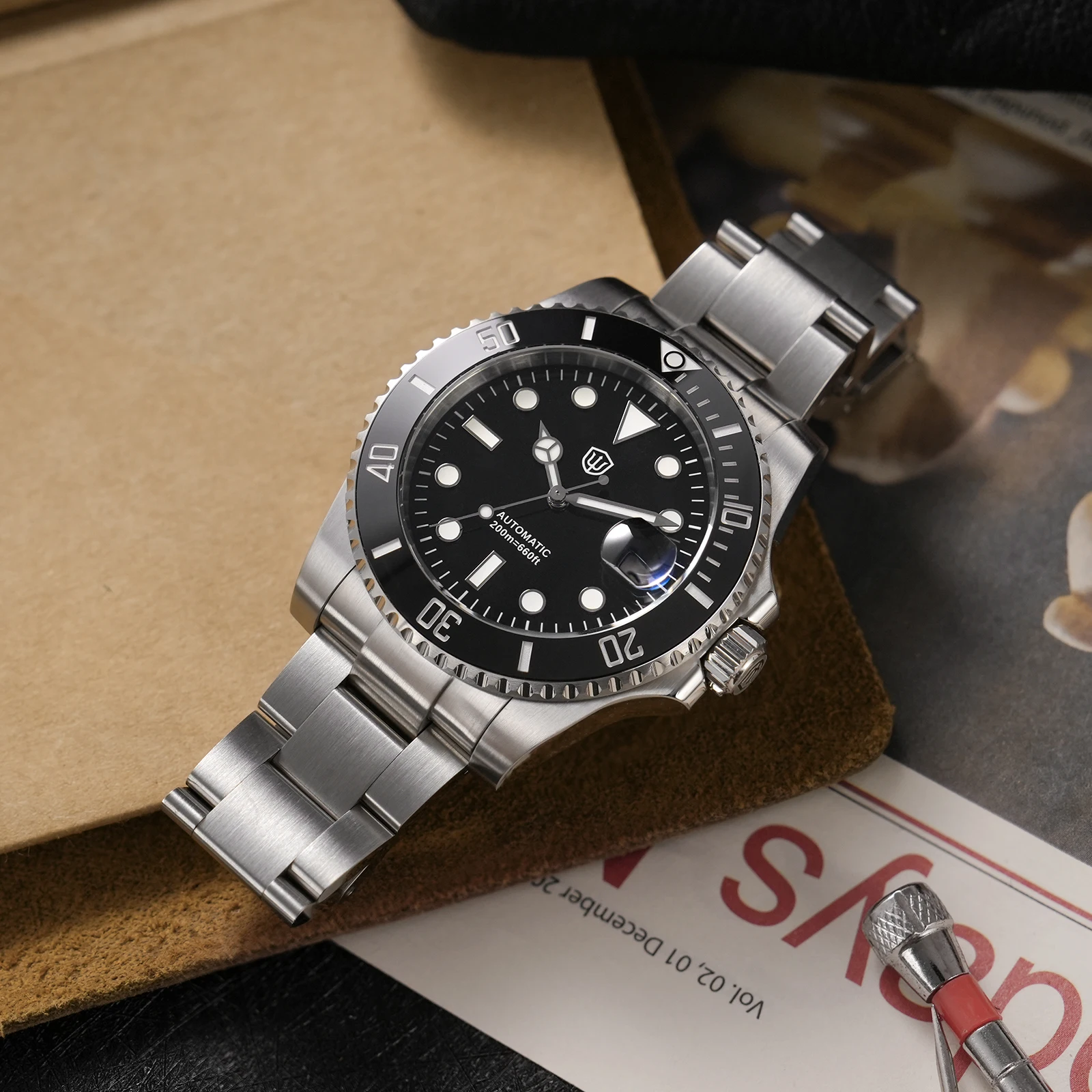 Watchdives WD5512B V2 Sub ST2130 Movt Slim Rehaut 11.8mm Including Glass Sapphire crystal Automatic Movement Men’s Watch