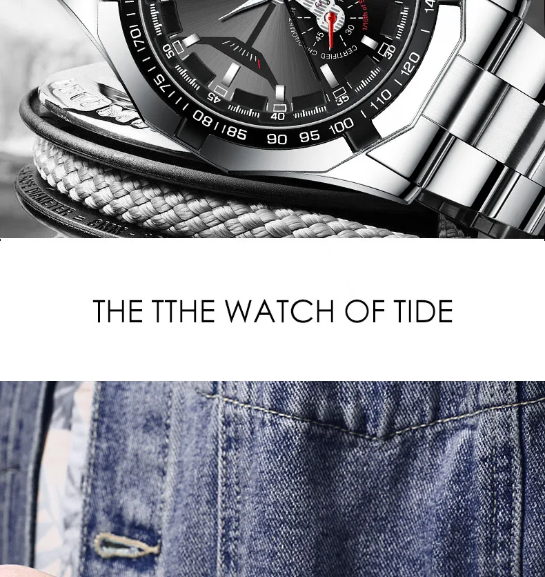 2024 Top Brand Luxury Watch Fashion Casual Military Quartz Sports Wristwatch Full Steel Waterproof Men’s Clock Relogio Masculino