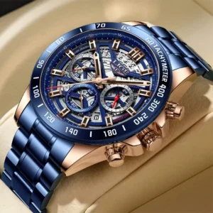 <font dir="auto" style="vertical-align: inherit;"><font dir="auto" style="vertical-align: inherit;"> 2024 新款男士手表 顶级品牌 奢华镂空手表 男士防水运动石英计时腕表 男士手表</font></font>