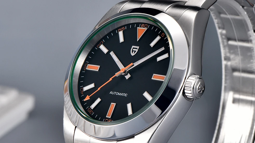 PAGANI DESIGN Men’s Watches Luxury Automatic Watch for Men Green Glass Mechanical Watches AR Sapphire crystal Wristwatch Men