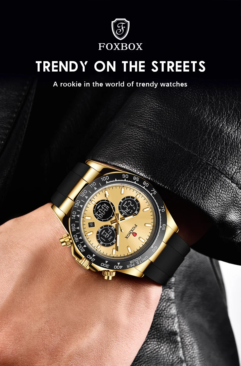 FOXBOX Top Luxury Watches Men LIGE Fashion Quartz Wristwatch Digital Sport Waterproof Lumnous Date Mens Watch Gifts Reloj hombre
