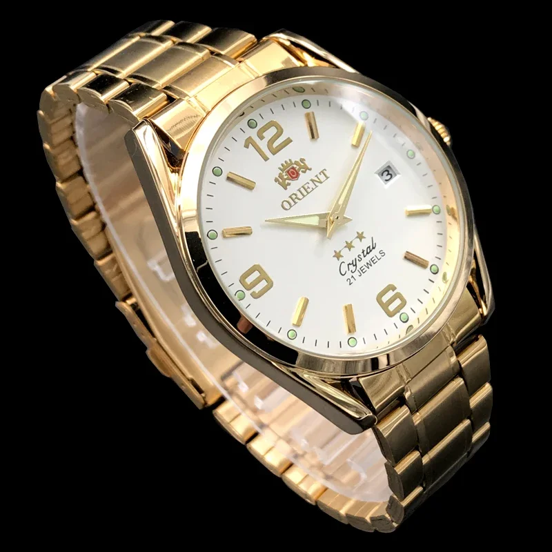 Orient Double Lion Classic Watch Series Men’s Watch Stainless Steel Band Luxury Multi-Function Automatic Mechanical Tourbillon