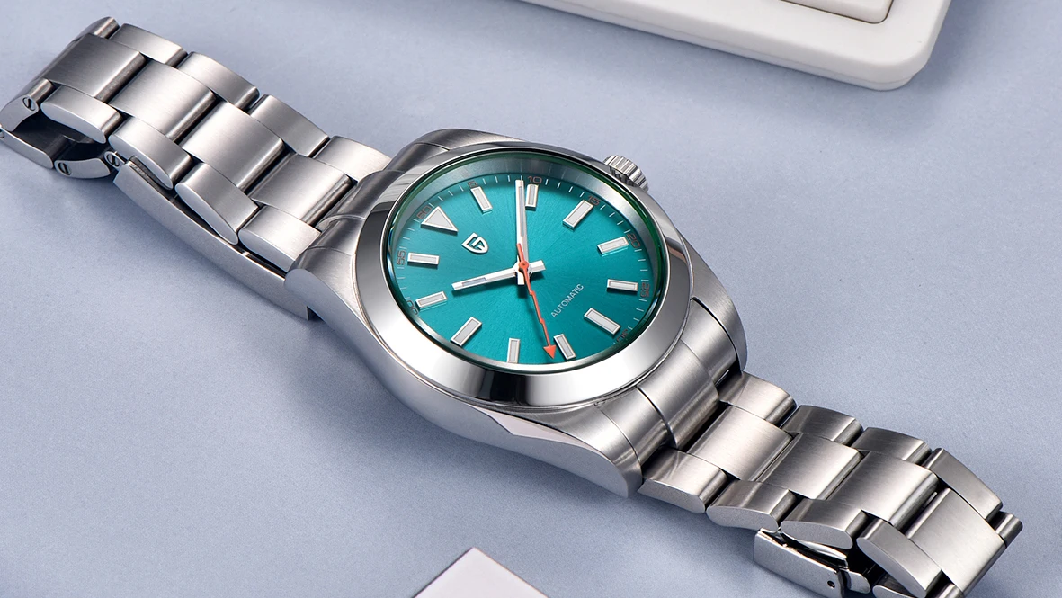 PAGANI DESIGN Men’s Watches Luxury Automatic Watch for Men Green Glass Mechanical Watches AR Sapphire crystal Wristwatch Men