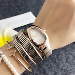 <font dir="auto" style="vertical-align: inherit;"><font dir="auto" style="vertical-align: inherit;">高端奢华女士腕表，风格百搭，与名人腕表相似，时尚蛇形腕表。</font></font>