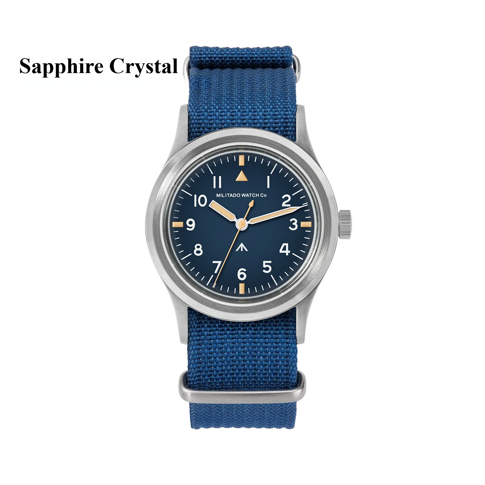 Militado ML14 36mm Watch VH31 Sweep Second Quartz Movement Watch Sapphire Crystal Super Luminous BGW9 C3 100m Waterproof Watches