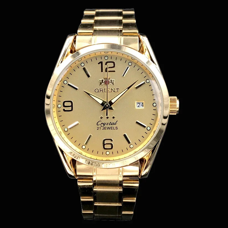 Orient Double Lion Classic Watch Series Men’s Watch Stainless Steel Band Luxury Multi-Function Automatic Mechanical Tourbillon