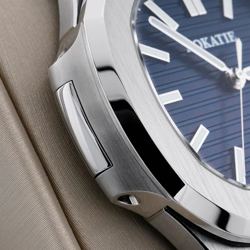 ROKATIE 2024 Luxury 9015 Japanese Movement Stainless Steel Watch 38mm Case Luminous Feature Day 50m Waterproof Watches for men