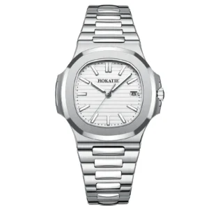 <font dir="auto" style="vertical-align: inherit;"><font dir="auto" style="vertical-align: inherit;">奢华腕表，采用日本9015机芯，不锈钢表壳，38毫米表径，夜光功能，日期显示，50米防水，男士腕表</font></font>