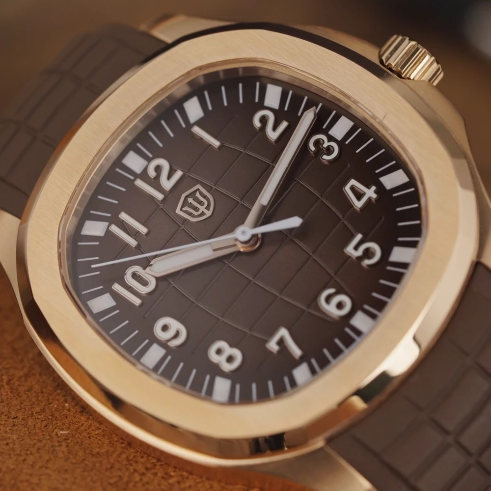 Watchdives WD008 38mm Dive Men Watch VH31 Sweep Second Quartz Movement Sapphire Super Luminous 100m Waterproof Watches